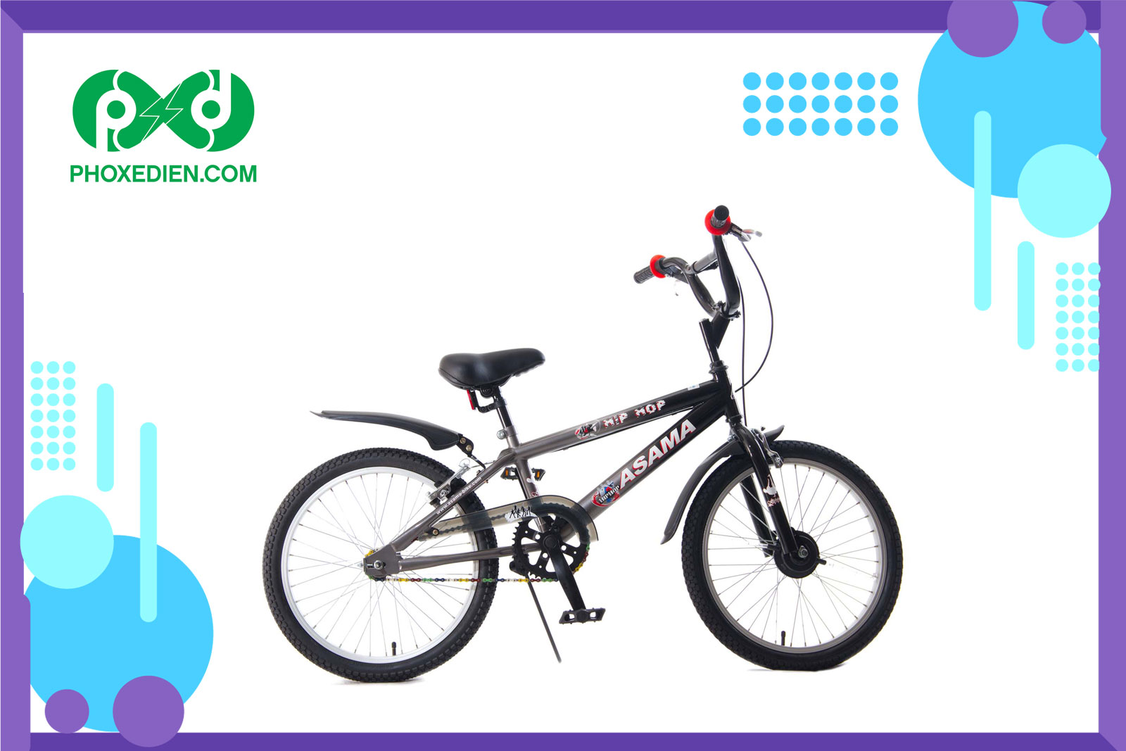 Xe đạp Asama PU24  Xe đạp trẻ em cho bé gái 10 tuổi  Lazadavn