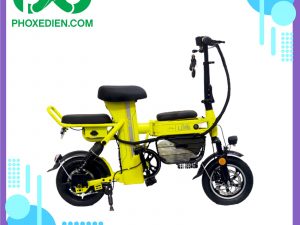 Xe-đạp-điện-gấp-THELI--15AH-màu-vàng--Phố-Xe-Điện